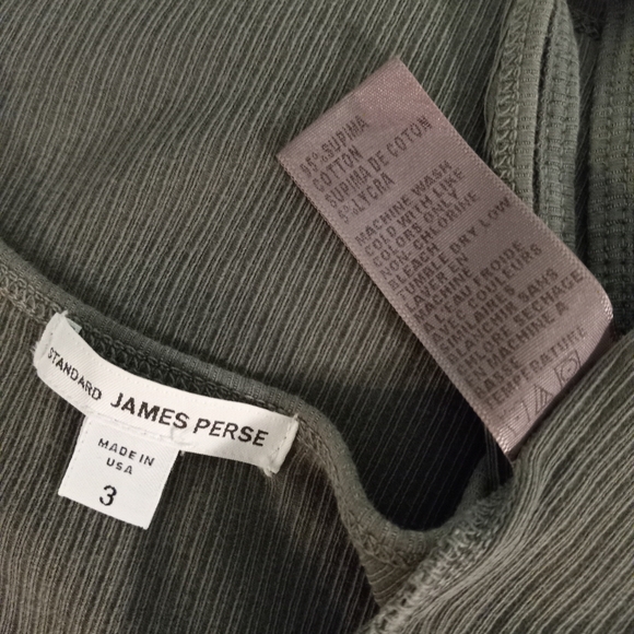 James Perse Ribbed Tank Top | Size 3 - Picture 4 of 4